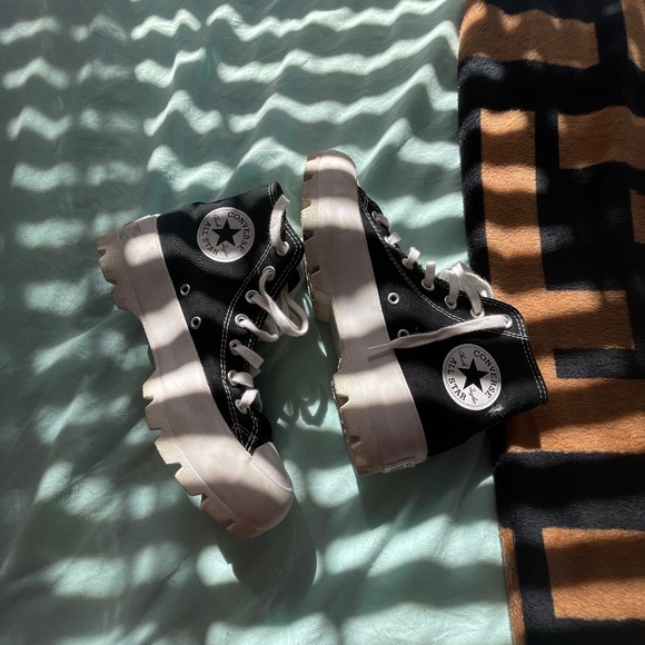 Converse Shoes - Converse platform high top black shoes